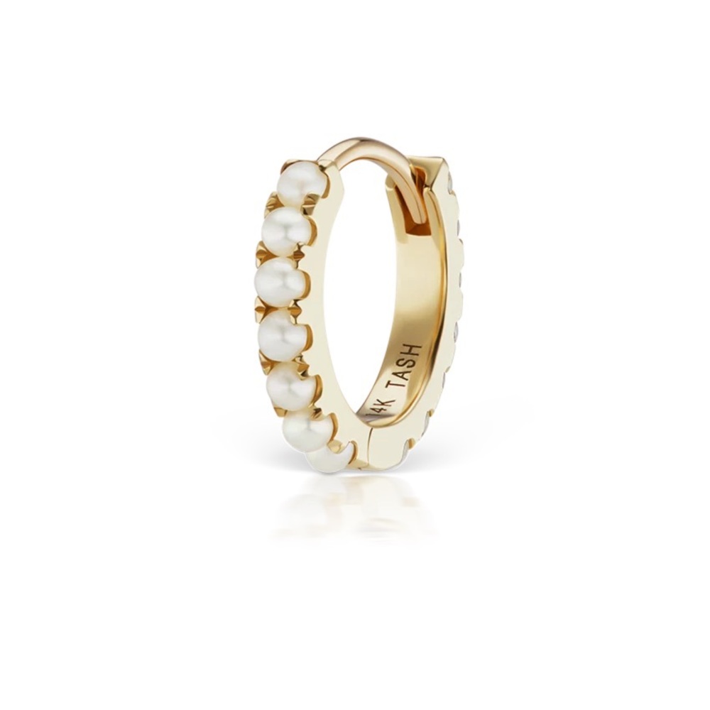 Maria Tash Pearl Eternity Hoop Earring
